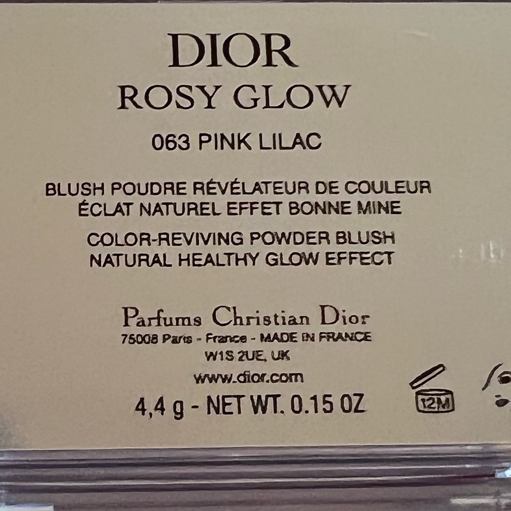 Dior Bundle: Rosy Glow Blush 063 Pink Lilac,La Mousse Off/On& Dior Dust Bag NWOT - Picture 9 of 16